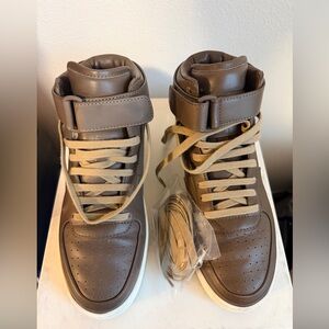 Celine Brown High-Top Sneakers